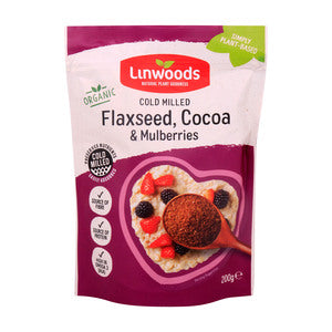 Organic Linwoods Cold Milled - Flaxseed, Cocoa & Mulberries 200gm
