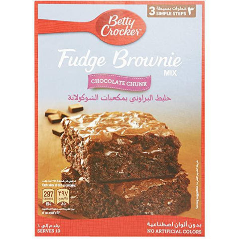 Betty Crocker Fudge Brownie Chocolate Chunk 500gm - MarkeetEx