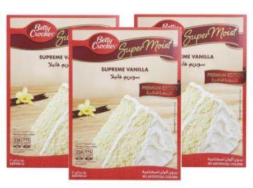 Betty Crocker - Super Moist - Supreme Vanilla - 510gm X 3Pcs Pack - MarkeetEx