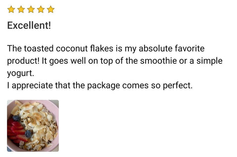100% Organic Unsweetened Toasted Coconut Flakes, (200 g) - MarkeetEx