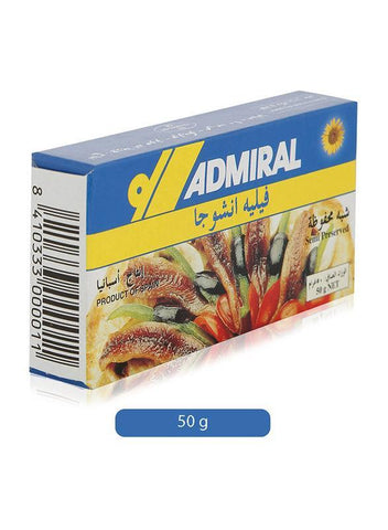 ADMIRAL Fillets of Anchovies in Sunflower Oil 50gm - MarkeetEx