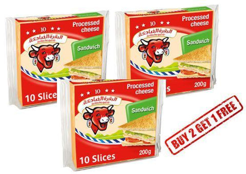 LaVachequirit - Sandwich Sliced Cheese 200gm (2+1 Free Pack) - MarkeetEx
