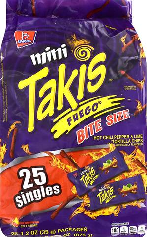 Chips Takis Fuego (35gm x 25PC )  كيس شيبس تاكيس فويجو
