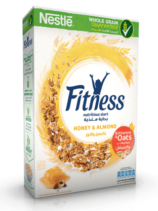 Cereal Fitness honey &almond Nestle 355GM - MarkeetEx