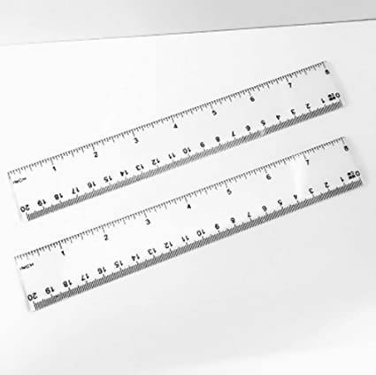 Clear Ruler 20cm - MarkeetEx